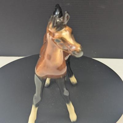 Vintage West Germany Goebel Brown Porcelain Horse