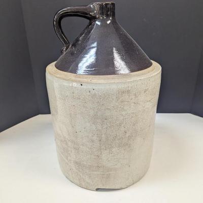 Antique Salt Glazed Brown Pottery Jug #1