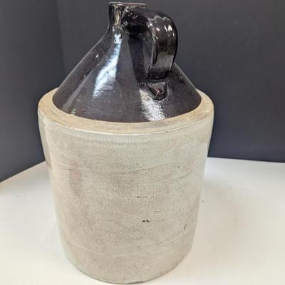 Antique Salt Glazed Brown Pottery Jug #1