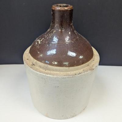 Antique Salt Glazed Brown Pottery Jug #2