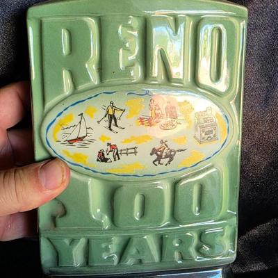 Vintage 1968 Jim Beam “Reno 100 Years” Regal China Decanter – Centennial Commemorative Whiskey Bottle | “Biggest Little City” Collector’s...