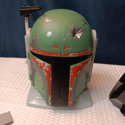 1996 GALOOB STAR WARS MICRO MACHINES BOBA FETT HEAD AND DARTH VADER PLAYSET