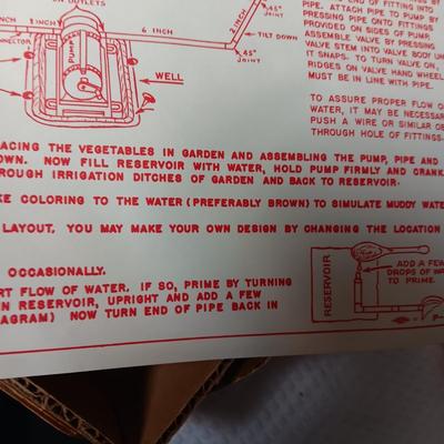 TOY VEGETABLE GARDEN IRRIGATION SYSTEM