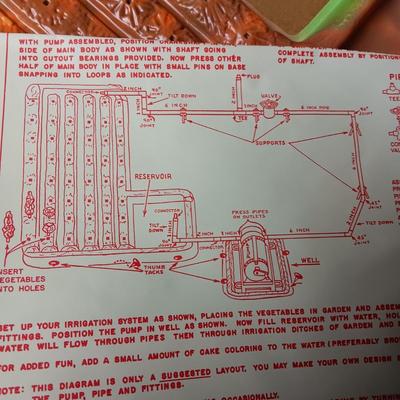 TOY VEGETABLE GARDEN IRRIGATION SYSTEM