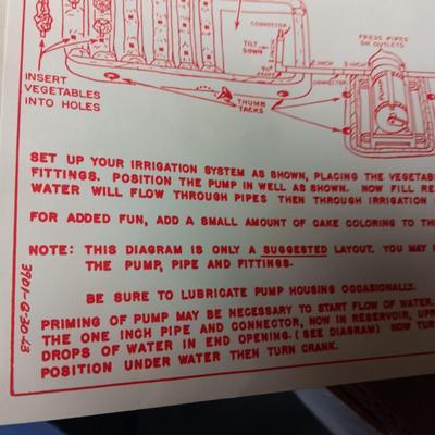 TOY VEGETABLE GARDEN IRRIGATION SYSTEM