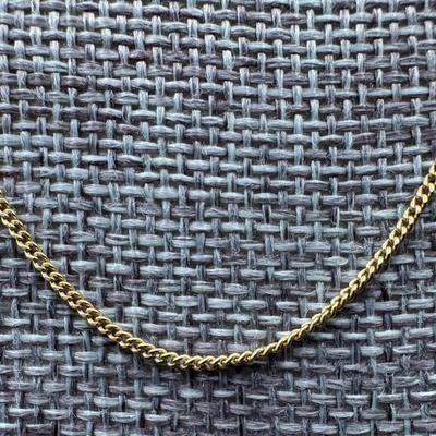 Sale Photo Thumbnail #32: [4.00g] This is a curb link chain. Measurement: 20”L. [GD]