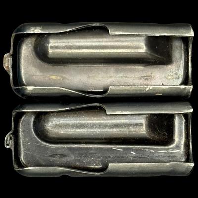 Sale Photo Thumbnail #55: One pair. The springs work as they should when loaded. Not tested. Pre-auction estimate: $75-$100. [KD]