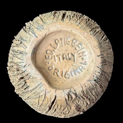 Sale Photo Thumbnail #81: Made in Italy. These have a rough brown exterior, like that of real coconuts. Total of six pieces. No obvious chips or cracks. Measurement: 2.5”H x 4” Diameter (each). Pre-auction estimate: $75-$150. [KD]