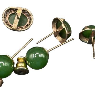 Sale Photo Thumbnail #86: [3.77g] Includes two pairs of earrings, and one single earring. These test 8-9K with the Niton XRF precious metals analyzer. They are believed to be made in China for the British market, and are possibly custom made. [GD]