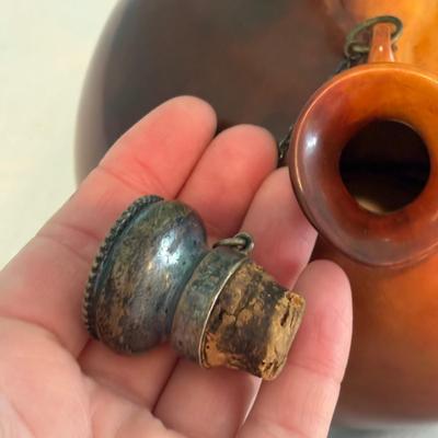 American Belleek Jug with Sterling Stopper (LR-SF)