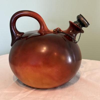 American Belleek Jug with Sterling Stopper (LR-SF)