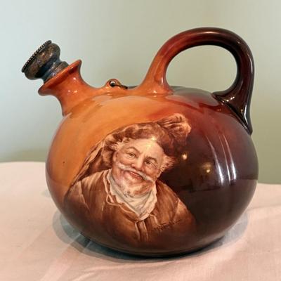 American Belleek Jug with Sterling Stopper (LR-SF)