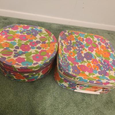 Vintage Travel Floral Luggage