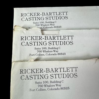 Sale Photo Thumbnail #299: NOS. Includes Mitch the baseball player, Wayne the tennis player, and The American’s “Jason.” Total of three pieces. There is storage related wear with some patina. Measurement of tallest: 10”H. [SR]