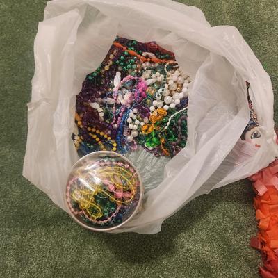 Party decor and beads