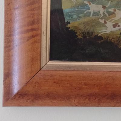 Framed Art Print Hunter and Hound