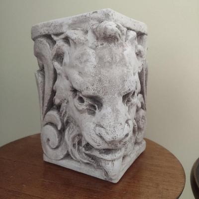 Vintage Heavy Plaster Gargoyle Bookends
