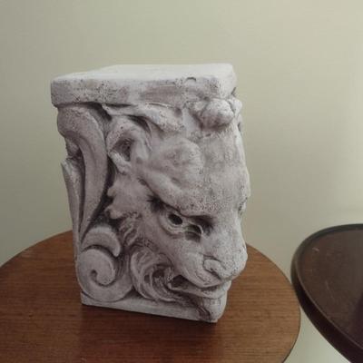 Vintage Heavy Plaster Gargoyle Bookends