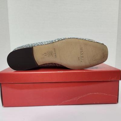 Vaneli Jenna V Blue Lulast Woven Skimmer Flats Women Size 6.5M Slip On Shoes With Box