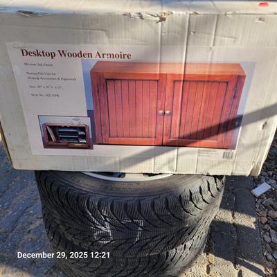 Sale Photo Thumbnail #167: Box shows storage wear but cabinet is still in plastic.