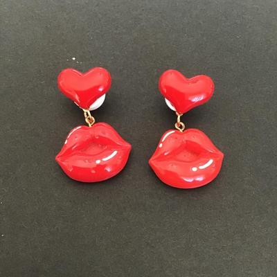 Sale Photo Thumbnail #21: Heart and hot lips earrings 
Please see attached photos