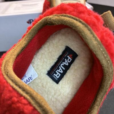 Pajar High Pile Fleece Slippers Red 40