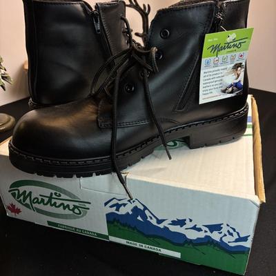 New Men’s Martino Leather Boots Size 12 Double Wide
