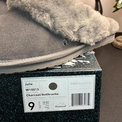 EMU Australia Charcoal Slippers 9
