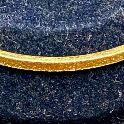 Sale Photo Thumbnail #592: Great condition. Approx. 2.75” across. Monet Textured Gold Tone Bangle Bracelet, 80s Fashion Statement Jewelry