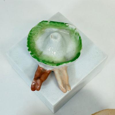 LOT 17: Vintage Japanese Porcelain Dog Ash Trays, Lusterware Pieces & More