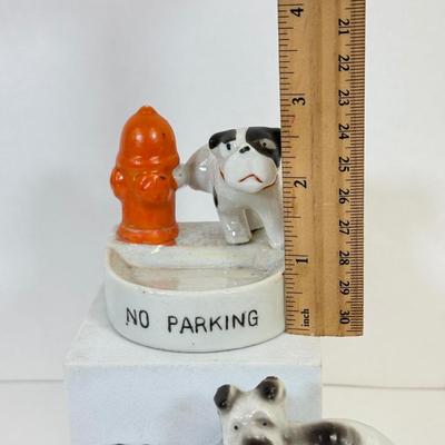 LOT 17: Vintage Japanese Porcelain Dog Ash Trays, Lusterware Pieces & More