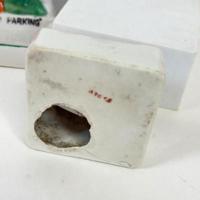 LOT 17: Vintage Japanese Porcelain Dog Ash Trays, Lusterware Pieces & More