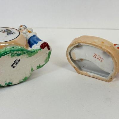 LOT 17: Vintage Japanese Porcelain Dog Ash Trays, Lusterware Pieces & More