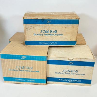 LOT 19: Frances Hook "A Child's World" Porcelain Collectible Figurines w/ Boxes