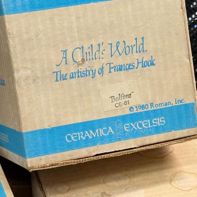 LOT 19: Frances Hook "A Child's World" Porcelain Collectible Figurines w/ Boxes