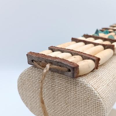 LOT 22: Vintage Bone and Leather Beaded Necklace, Turquoise Heishi Bead Necklace & More- from estate of a Native American Jewelry...