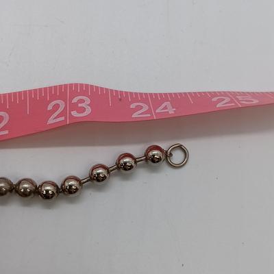 LOT 23: Vintage Native American Style Silver-Tone Squash Blossom Necklace