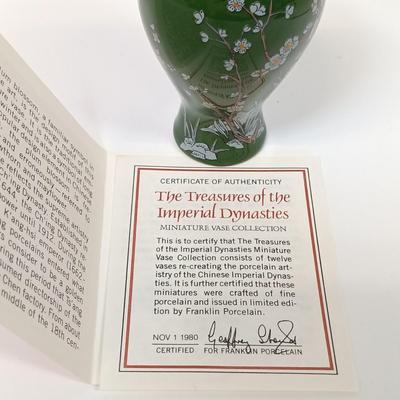 LOT 24: Franklin Mint Treasures of the Imperial Dynasties Set of (9) Miniatures