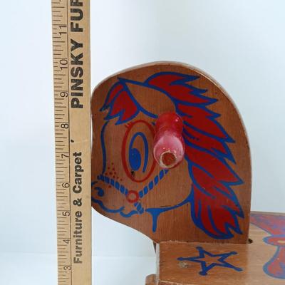 LOT 27: Vintage Chadwick-Miller Rocking Horse, 1967 Fisher Price Pocket Radio & More