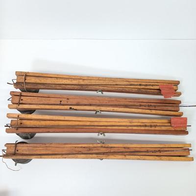 LOT 28: Vintage Ice Fishing Tip Ups with NIB Pantoskope Diving Mask, Fishing Lures & More