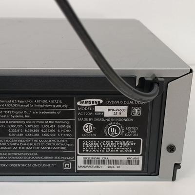 LOT 34: Samsung DVD-V4600 DVD / VHS Dual Deck