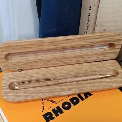 LOT 38: Sharp PA-3250 Electric Typewriter, Bates Heavy Duty Stapler, Rhodia Notepads & More