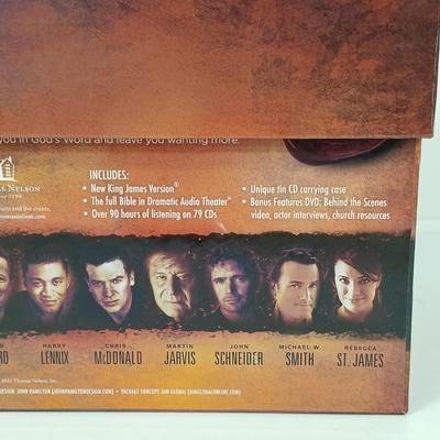 LOT 39: The World of Promise Audio Bible, Inlaid Wood Religious Tray, Fontanini Three Kings Ornaments & More