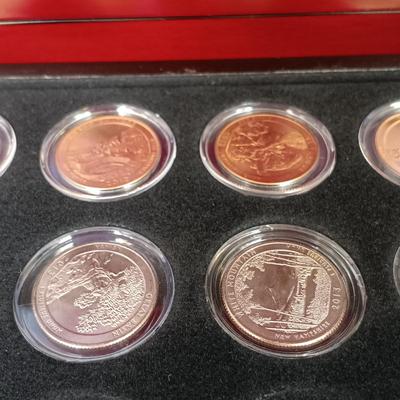 LOT 40: Ultimate P&D National Parks Quarters with Coin Case