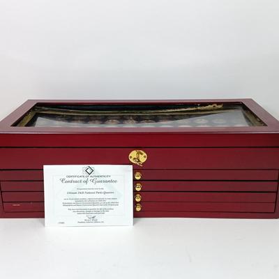 LOT 40: Ultimate P&D National Parks Quarters with Coin Case
