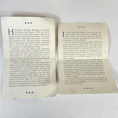 LOT 42: The Country Store Franklin Heirloom Porcelain Dolls: Barley Boy & Sewing Thread Girl