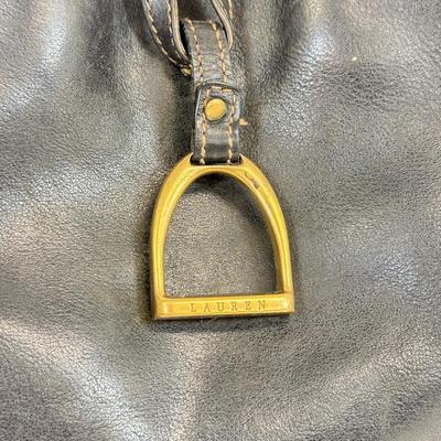 LOT 44: Vintage Ralph Lauren Leather Tote Handbag