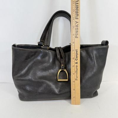 LOT 44: Vintage Ralph Lauren Leather Tote Handbag