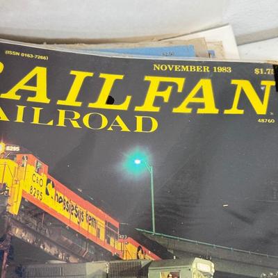 LOT 45: The Philadelphia 1871 Train Wall Decor & Vintage Train Magazines