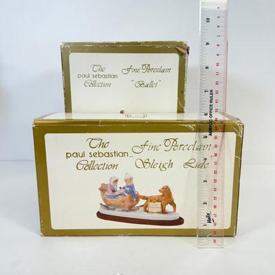LOT 46: Boxed Porcelain Figurines: Paul Sebastian Collection, Hummel Club & More